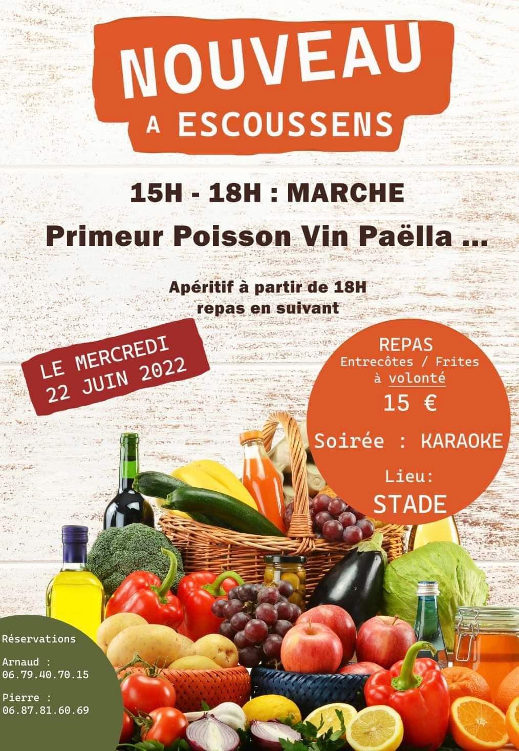 LANCEMENT DU MARCHÉ  Á ESCOUSSENS LES MERCREDI