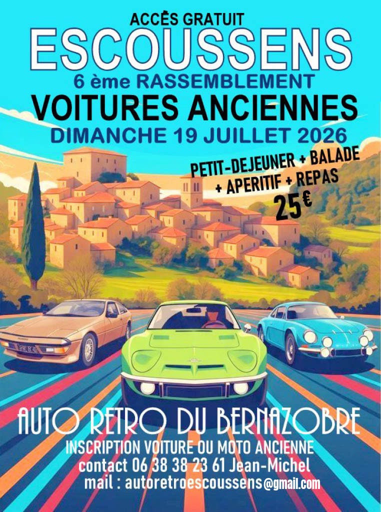 AUTO RETRO – VOITURES ANCIENNES DIMANCHE 19 JUILLET 2026